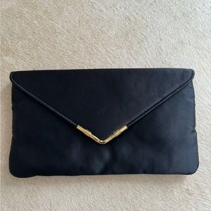 Vintage HL USA bag- black and gold smooth